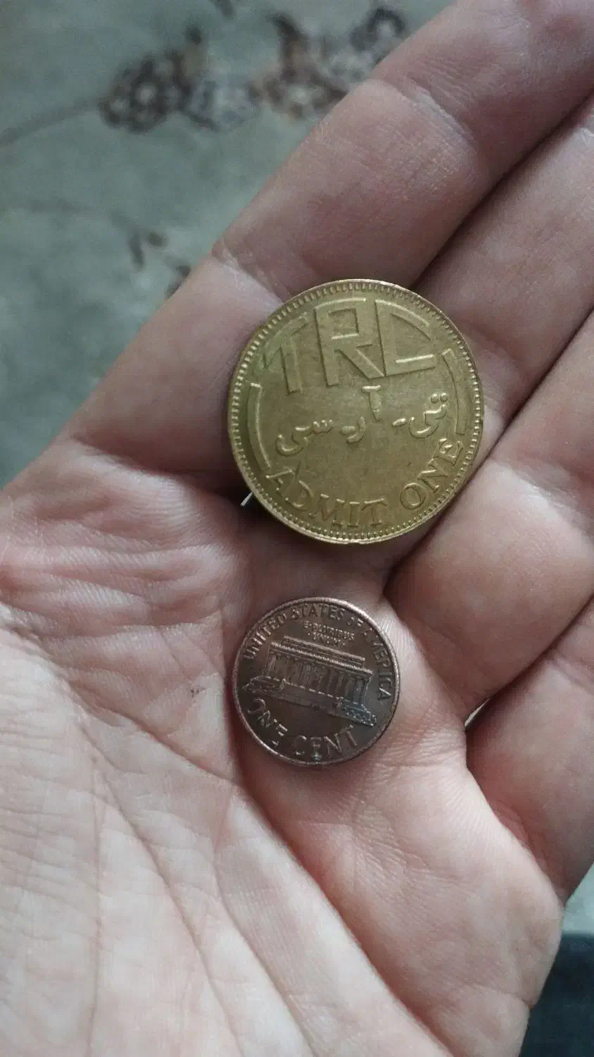 سکه 1سنت آمریکا و تی ارسی قدیمی|کلکسیون سکه، تمبر، اسکناس|بیجار, |دیوار