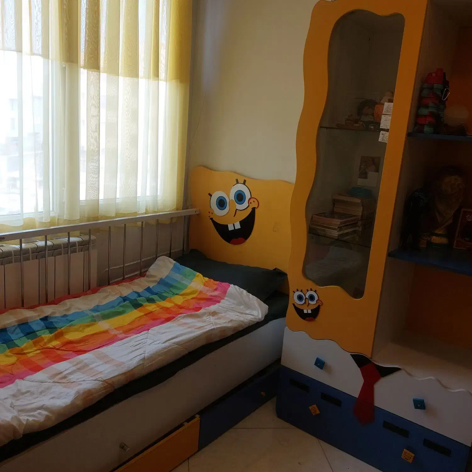 تخت و کمد باب اسفنجی|تخت و سرویس خواب|تهران, شکوفه|دیوار