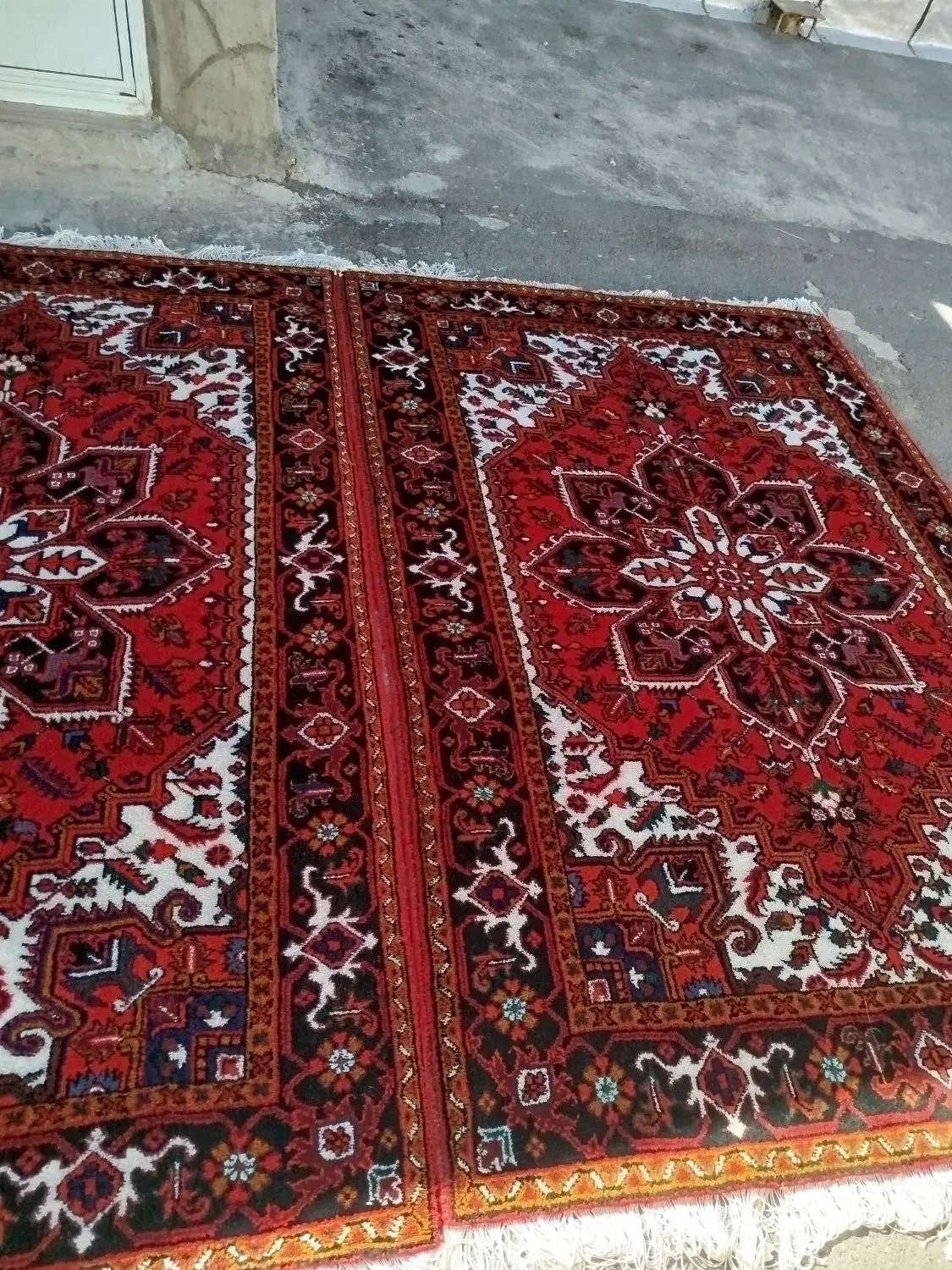 یه جفت فرش دستباف 6 متری نقشه هریس|فرش|تبریز, |دیوار