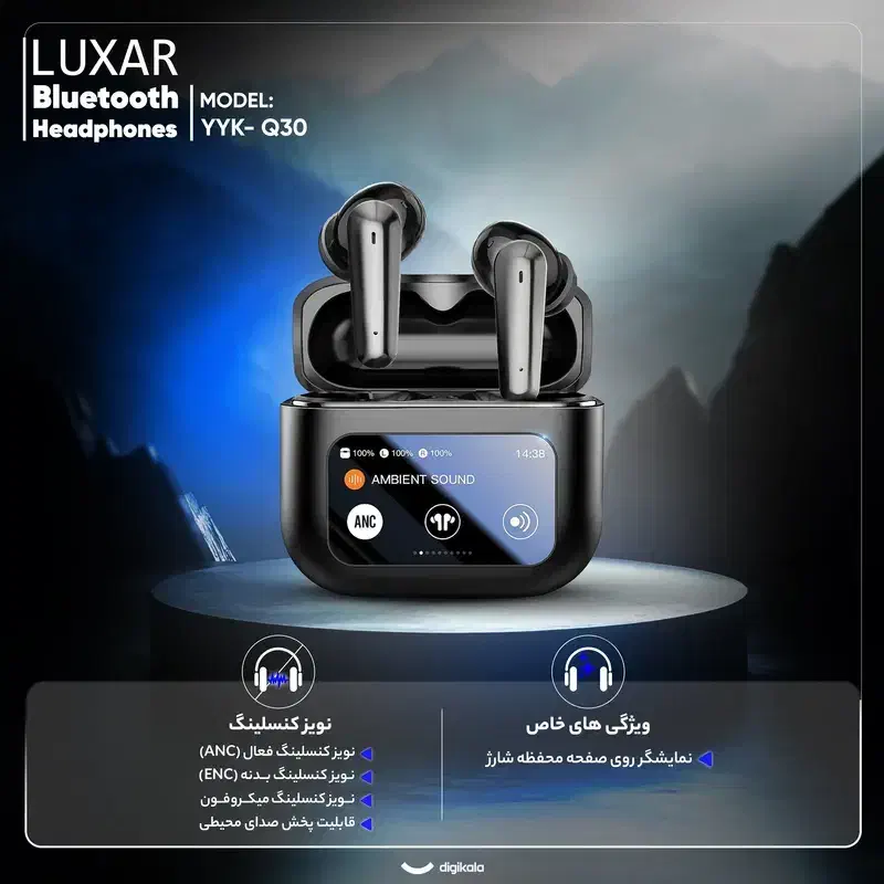 هدفون بلوتوثی لوکسار مدل YYK- Q30|لوازم جانبی موبایل و تبلت|ساری, |دیوار