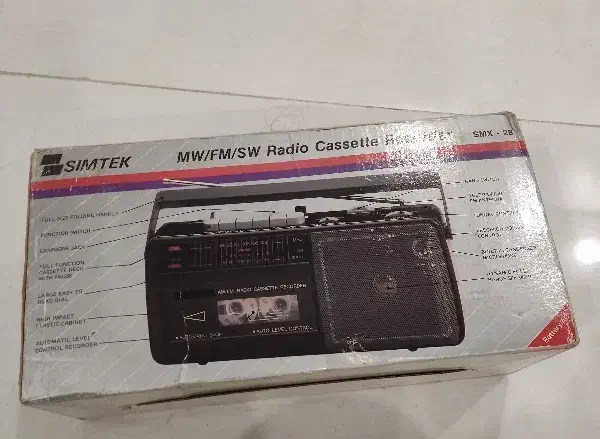 رادیو ضبط کاملا سالم با جعبه برند simtek|سیستم صوتی خانگی|تهران, تهرانپارس غربی|دیوار