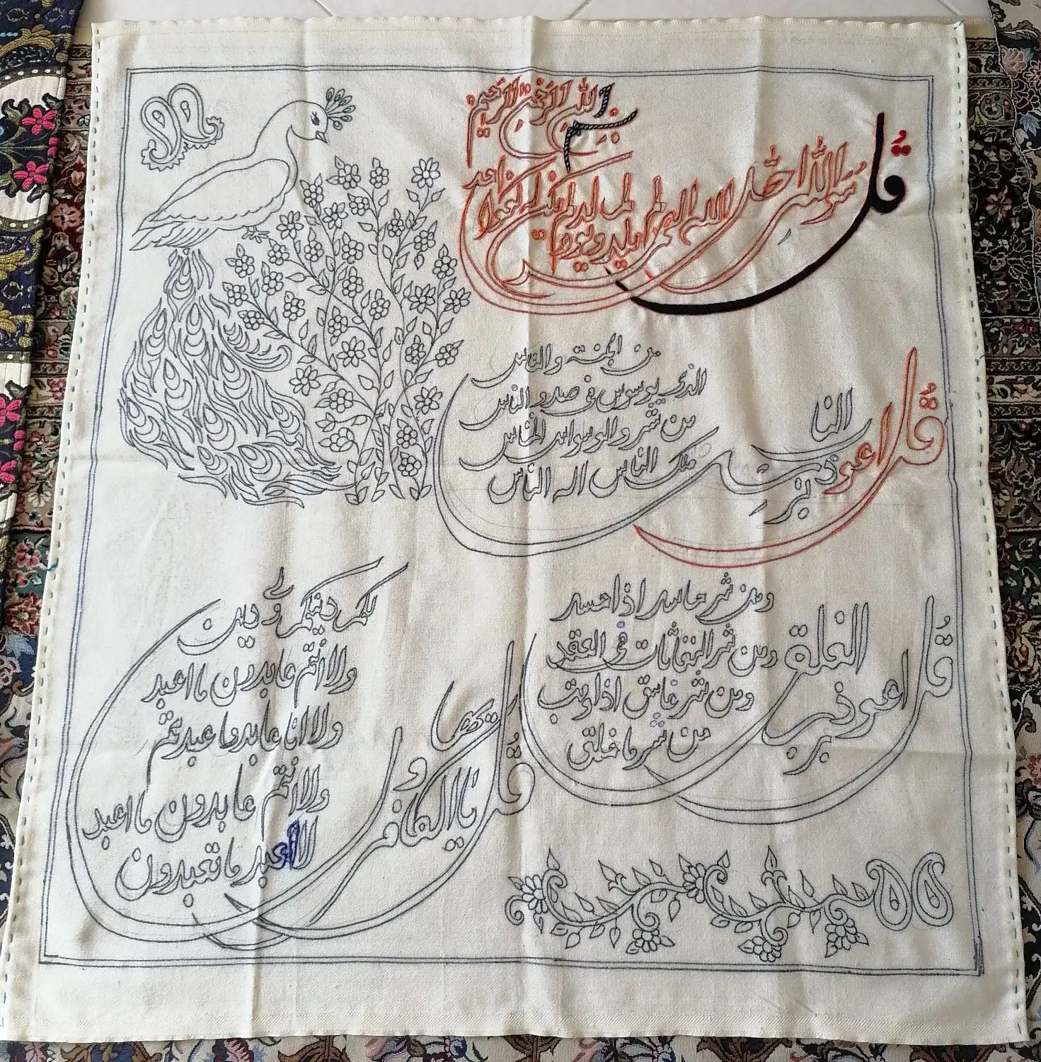 پته سفید|تابلو فرش|کرمان, |دیوار