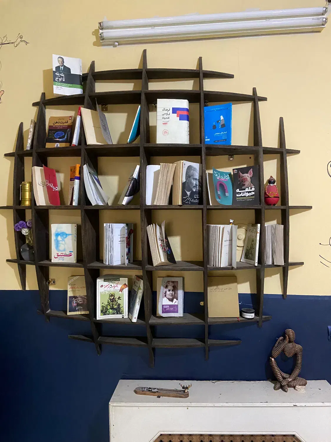 شلف کتابخانه|کتابخانه، شلف، قفسههای دیواری|شهریار, شهریار|دیوار