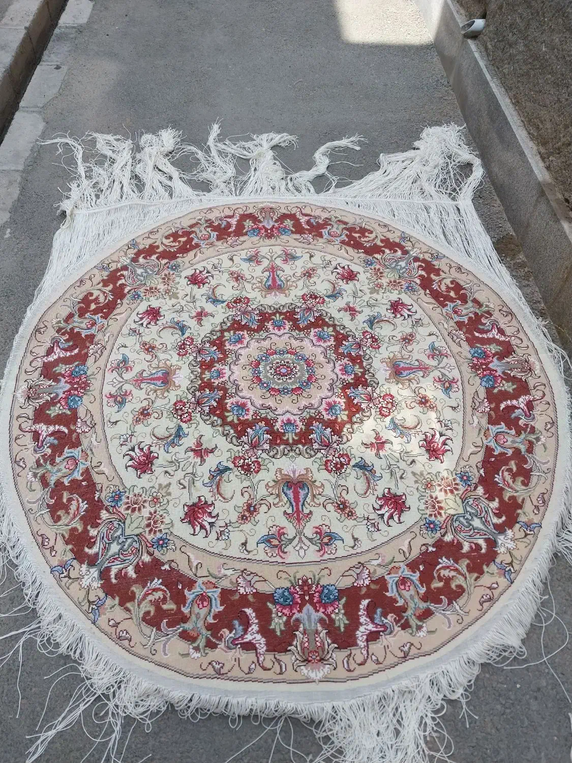 فرش دایره|فرش|باسمنج, |دیوار