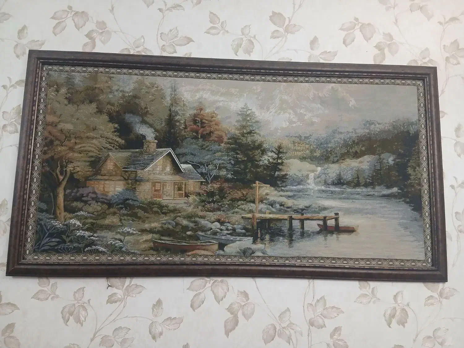 فروش دو عدد تابلو متری یزدی|تابلو فرش|کرمان, |دیوار