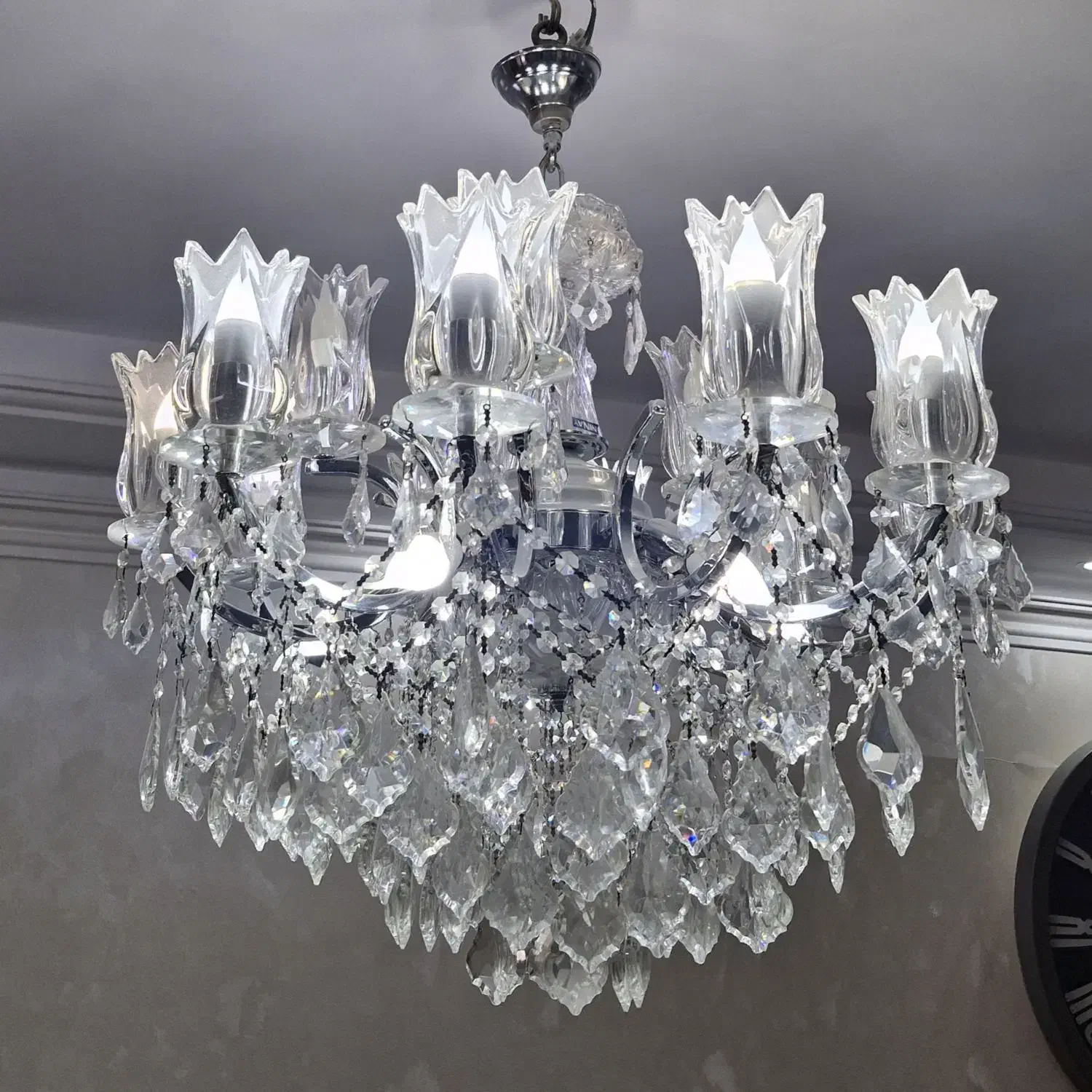 لوستر ۱۰شاخه دوبل|لوستر و چراغ آویز|رباط‌کریم, الارد|دیوار