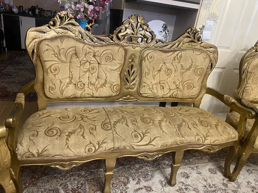 مبل سلطنتی ۹ نفره|مبلمان خانگی و میز عسلی|تبریز, |دیوار