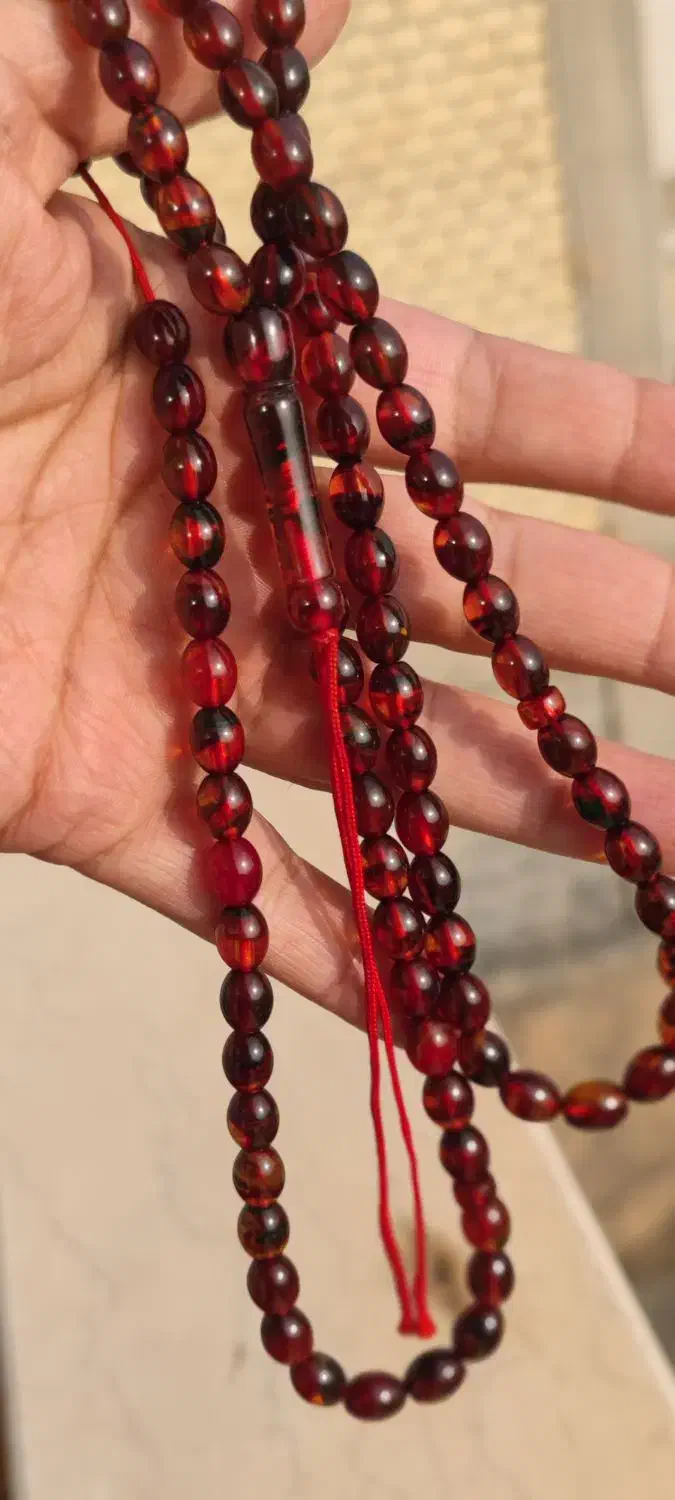 تسبیح کهربا سندلوس کهنه|کلکسیون اشیاء عتیقه|مهاباد (آذربایجان غربی), |دیوار