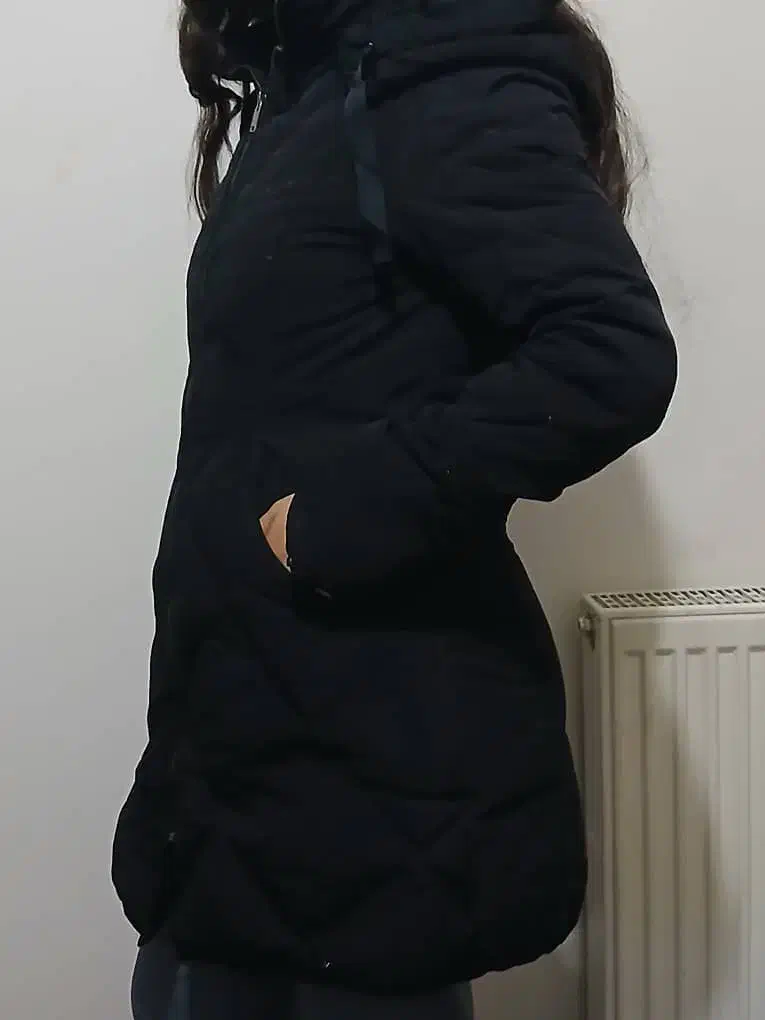 کاپشن خارجی فوق گرم پر کلاغی|لباس|قروه, |دیوار