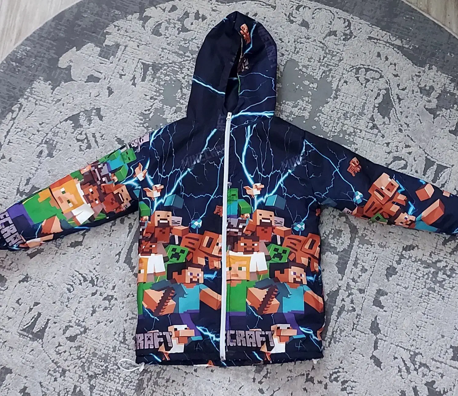 سوئیشرت داخل خز و ضد آب طرح محبوب ماینکرافت سایز ۷|لباس|لشت نشا, |دیوار