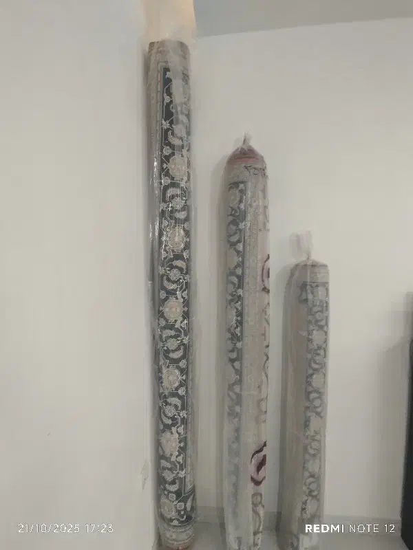 3 تخته فرش بهشتی تمام ابریشم کد2534|فرش|آمل, |دیوار