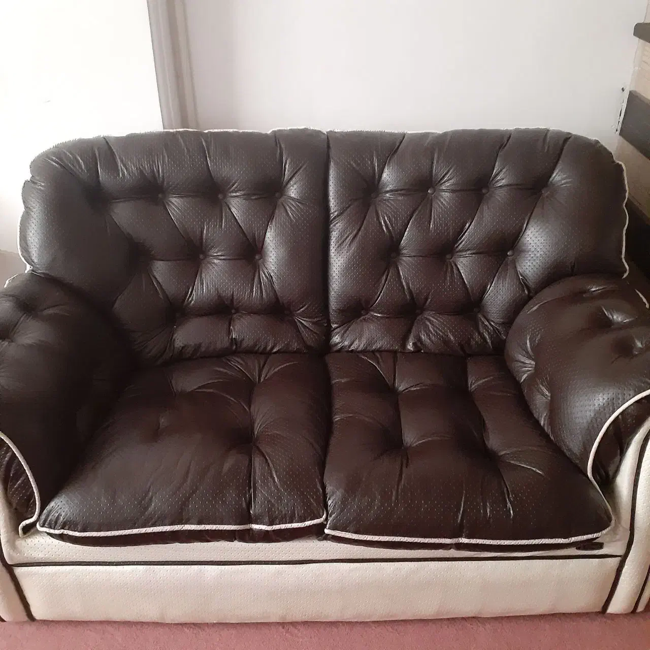 مبل چرم ۷ نفره باجلو مبلی|مبلمان خانگی و میز عسلی|بیرجند, |دیوار