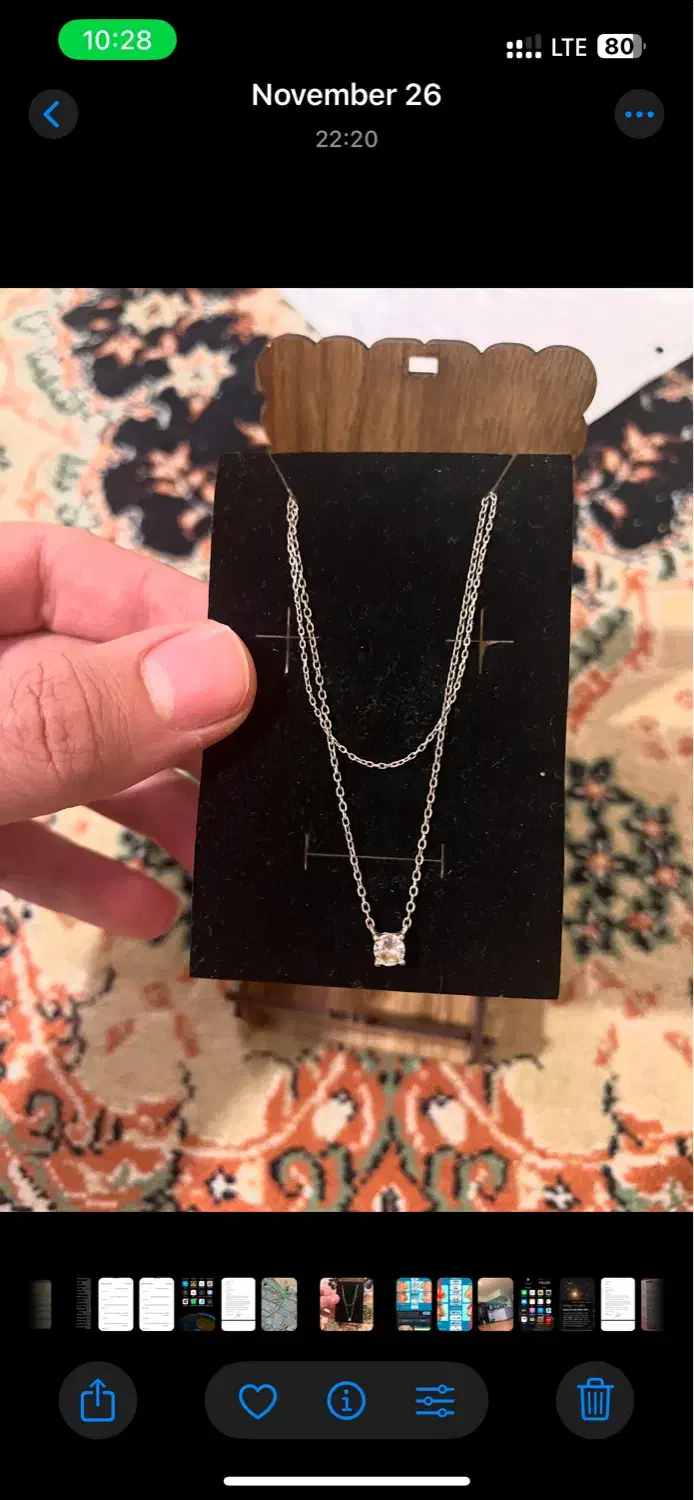 گردنبند نقره|جواهرات|شیراز, چنچنه|دیوار