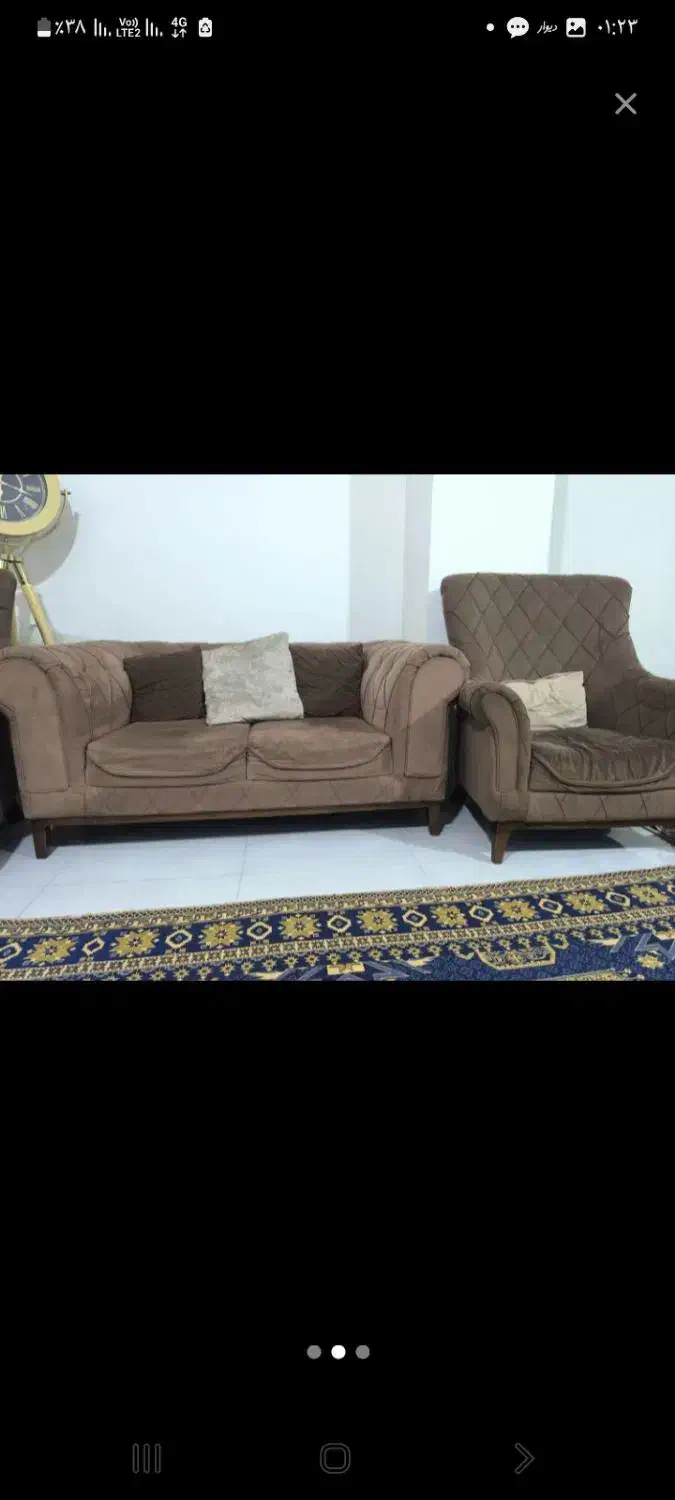 مبل ۷نفره راحتی چستر|مبلمان خانگی و میز عسلی|آستارا, |دیوار