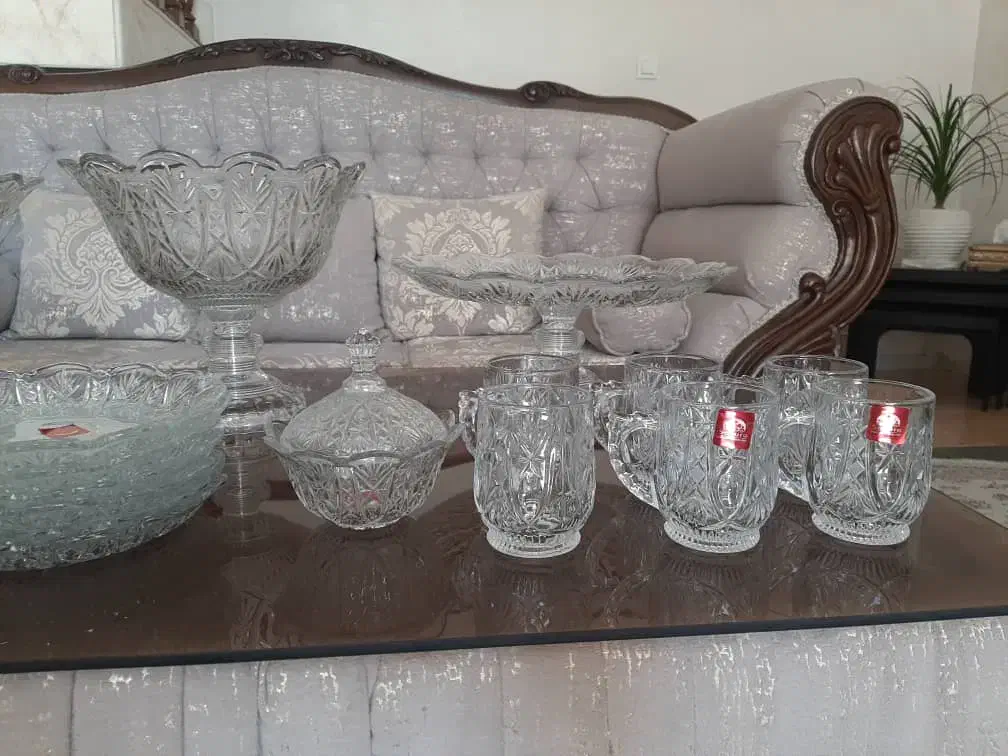 کریستال ۲۵ پارچه ایرانی مارک ساکورا|ظروف سرو و پذیرایی|تهران, شهرک آزادی|دیوار