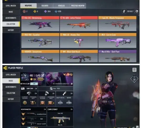 فروش اکانت کالاف دیوتی موبایل|کنسول، بازی ویدئویی و آنلاین|گتیج, |دیوار