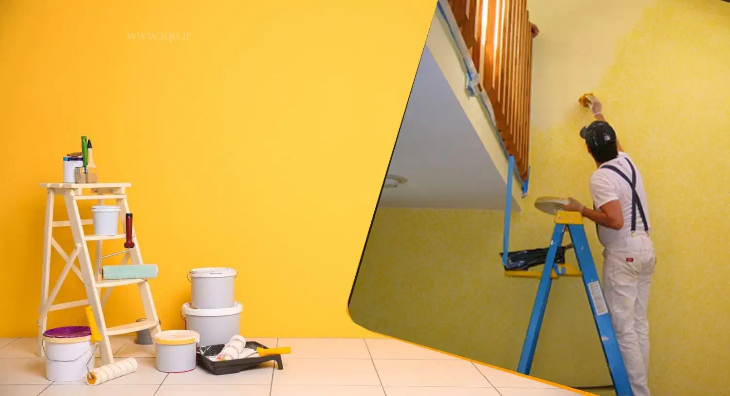 نقاشی ساختمان تضمینی|خدمات پیشه و مهارت|اسلام‌شهر, شهرک مفیدی|دیوار