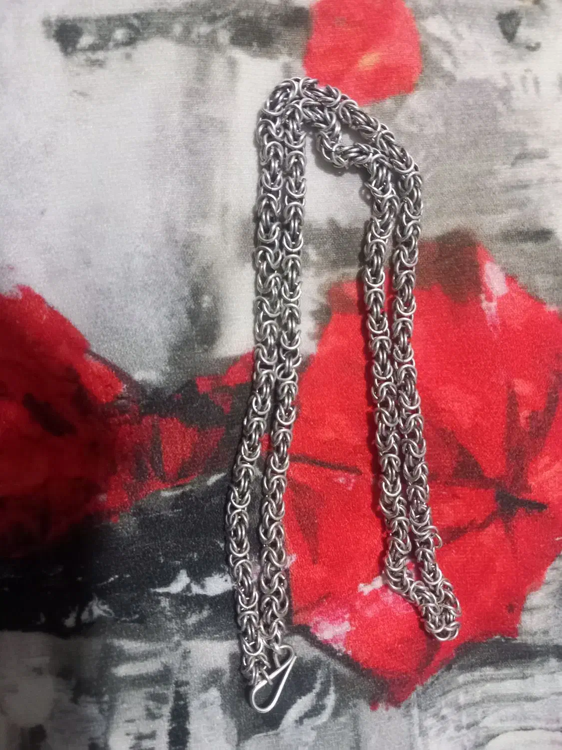 گردنبند زنجیر نقره|جواهرات|کرمانشاه, |دیوار