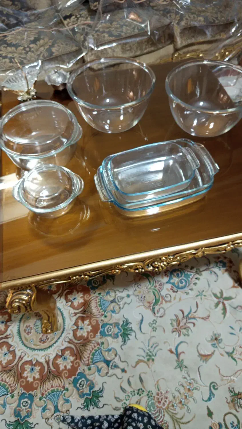 ظرفهای قدیمی و اصل فرانسه پیرکس و بلور فرانسه|ظروف سرو و پذیرایی|فردیس, ثابتی|دیوار