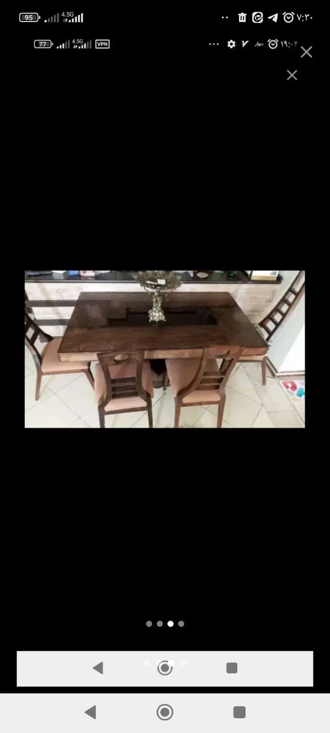 میز ناهارخوری خوری ۶ نفره|میز و صندلی غذاخوری|برخوار, |دیوار