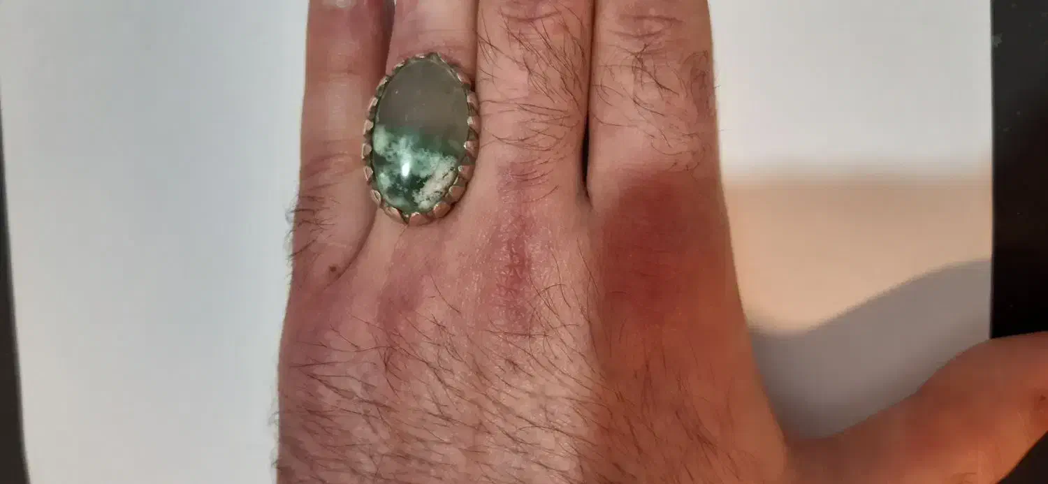 انگشتر نقره/مردانه/عقیق/شجر/دست ساز|جواهرات|باقرشهر, |دیوار