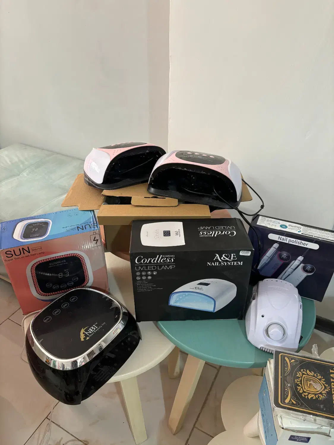 وسایل کاشت و طراحی ناخن|آرایشی، بهداشتی، درمانی|کرج, کیانمهر|دیوار