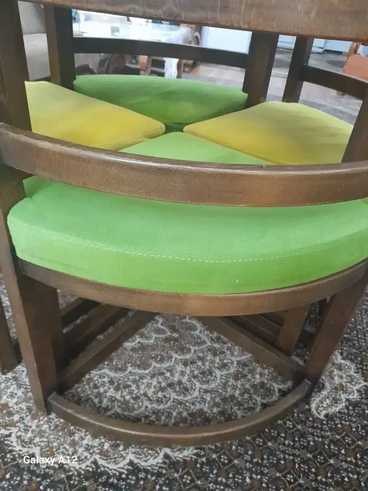 میز ناهار خوری چهار نفره چوبی|میز و صندلی غذاخوری|تبریز, |دیوار