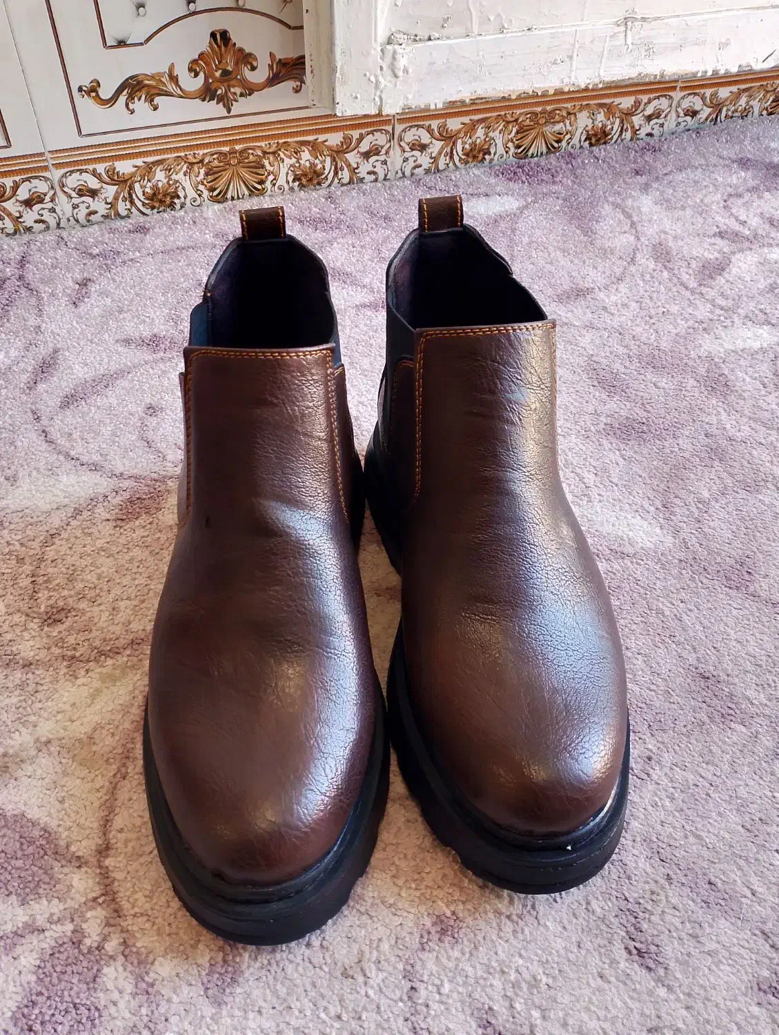 نیم بوت چرم اصل چرمی سایز41|کیف، کفش، کمربند|شوش, |دیوار