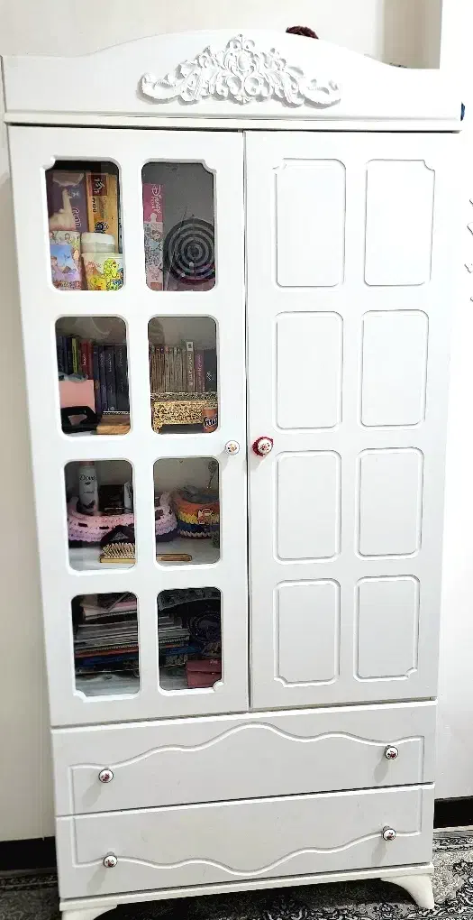 کمد ویترین دار دو کشابه|جاکفشی، کمد، دراور|بندر امام خمینی, |دیوار