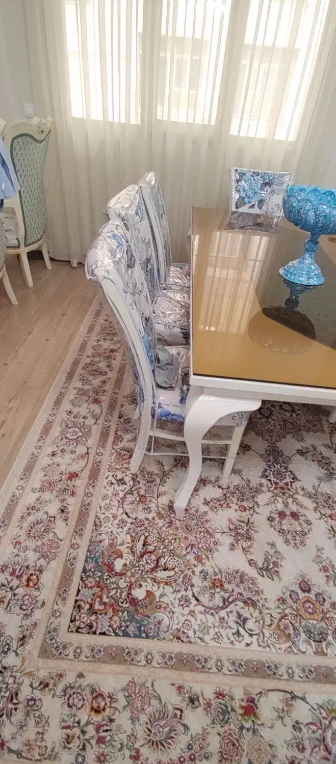 یکدست میز نهار خوری 8 نفره|میز و صندلی غذاخوری|خوانسار, |دیوار