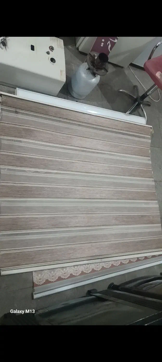 پرده کرکره ای عرض ۱۴۰ و ۱۷۰ ارتفاع ۱۸۵|پرده، رانر، رومیزی|تهران, نعمت‌آباد|دیوار