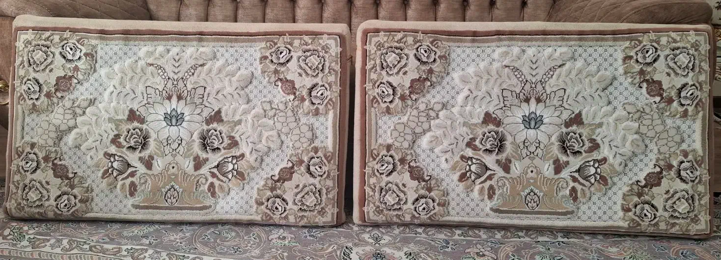 پشتی و قالیچه 1در1.5|فرش|زنجان, |دیوار