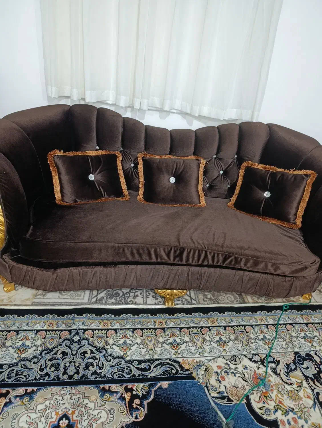 مبل قهوه ای|مبلمان خانگی و میز عسلی|سقز, |دیوار