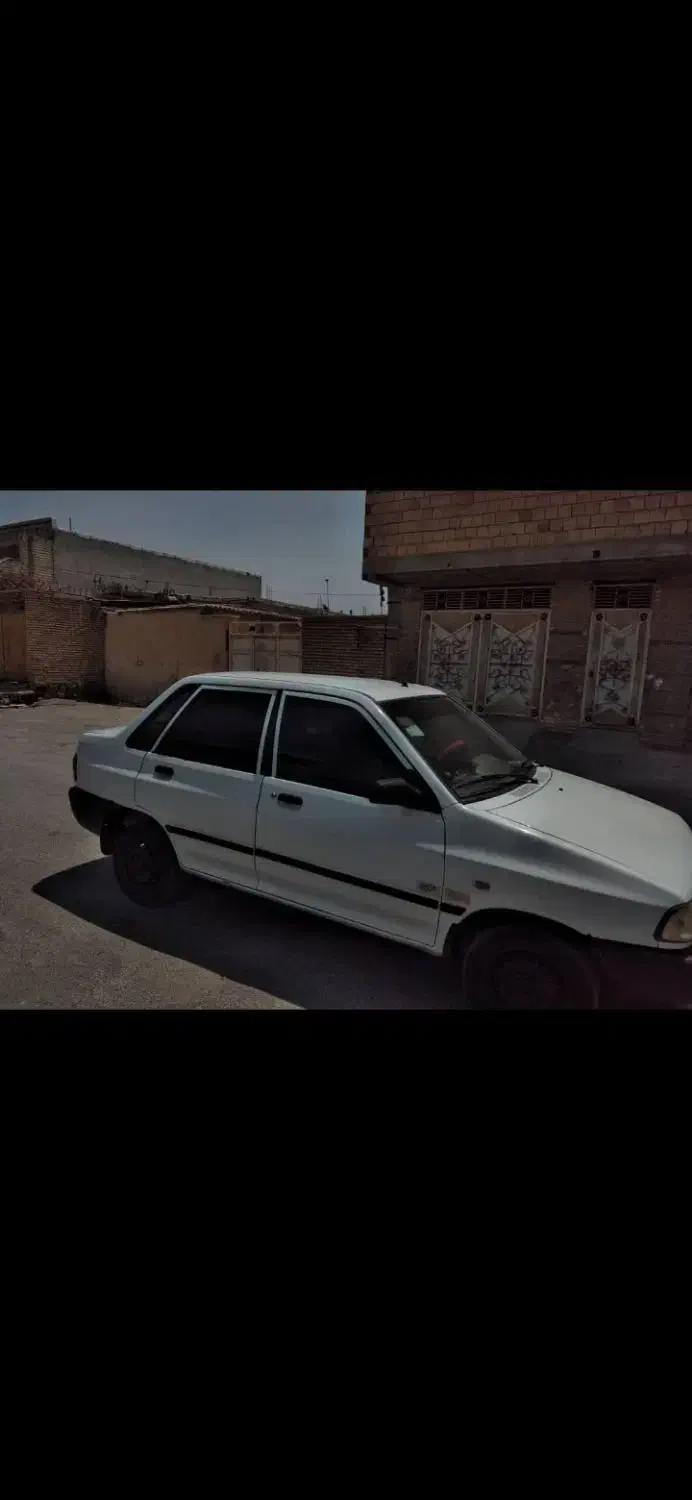 پراید سفید تمیز وخونگی، درب تعویضی سمت راننده|خودرو سواری و وانت|بندر امام خمینی, |دیوار