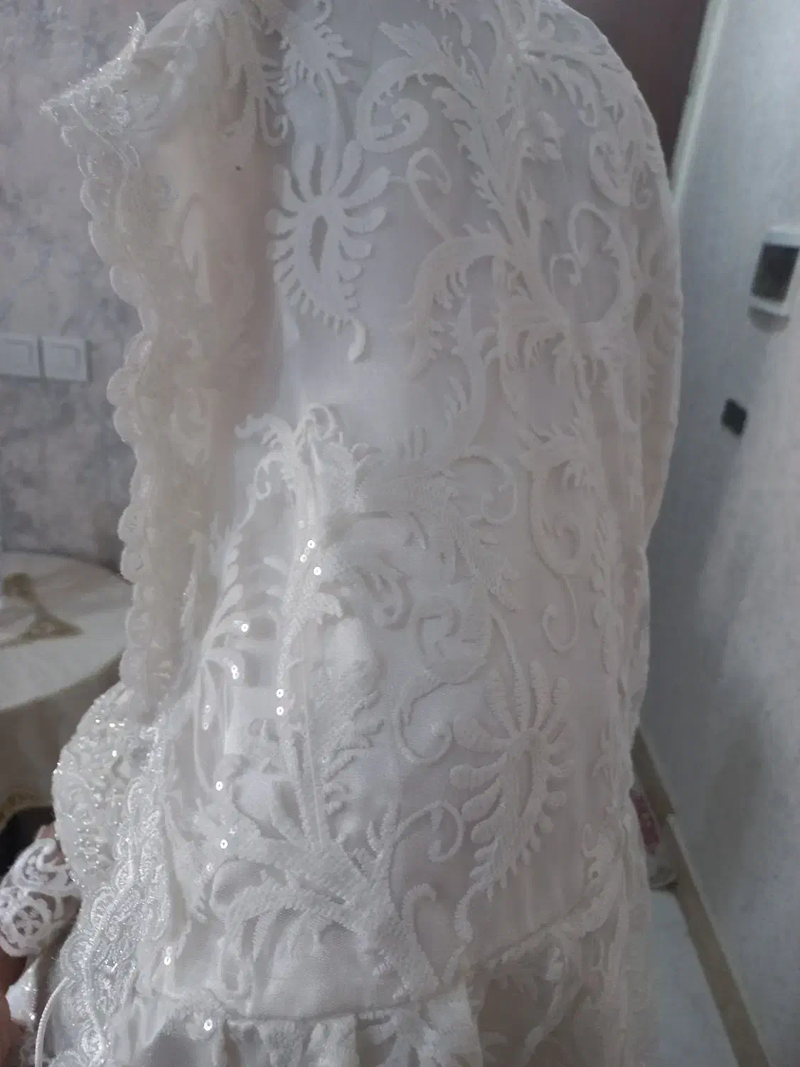 لباس عروس تمام دانتل کار دست|لباس|صفادشت, |دیوار