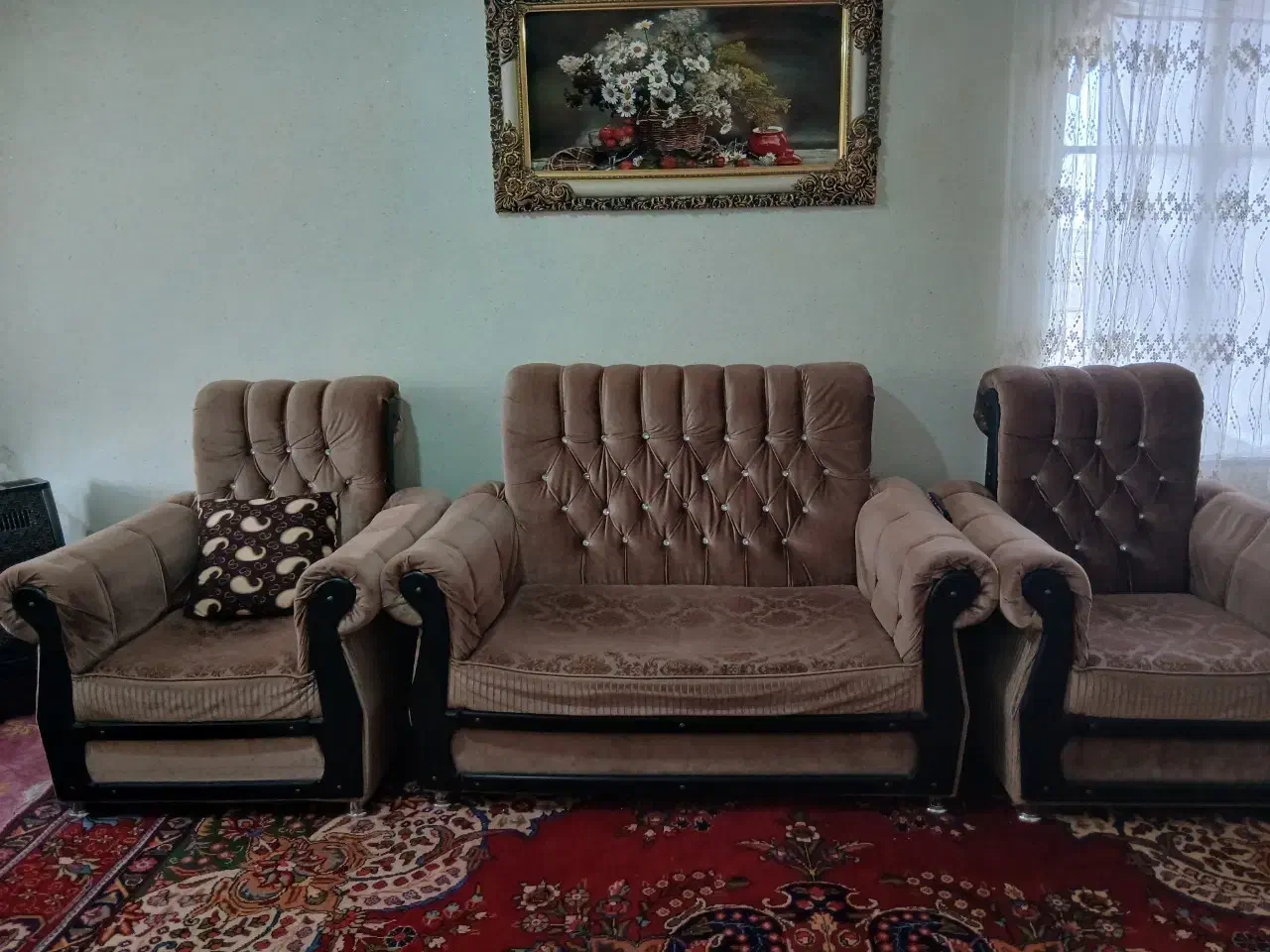 مبل کارکرد هفت نفره با جلو مبله شیشه ای|مبلمان خانگی و میز عسلی|مراغه, |دیوار