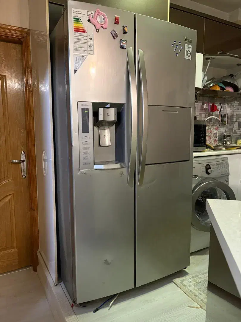 یخچال سایت باسایت  ال جی ۳۴فوت رنگ سیلور اصل کره|یخچال و فریزر|گنبد کاووس, |دیوار