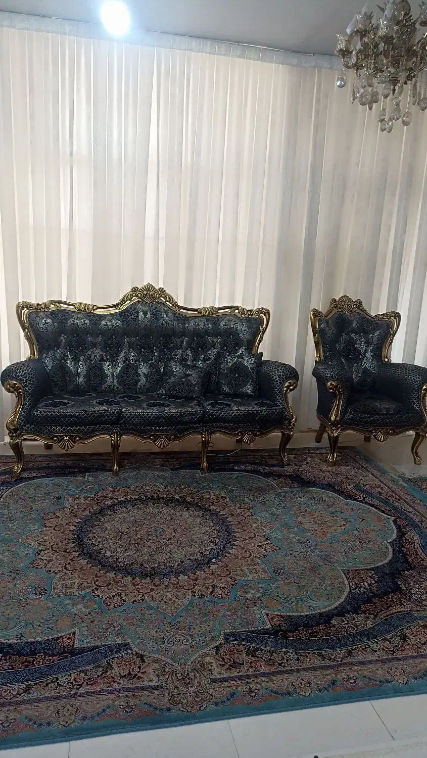 مبل استیل ورق طلا درحد|مبلمان خانگی و میز عسلی|جوادآباد, |دیوار