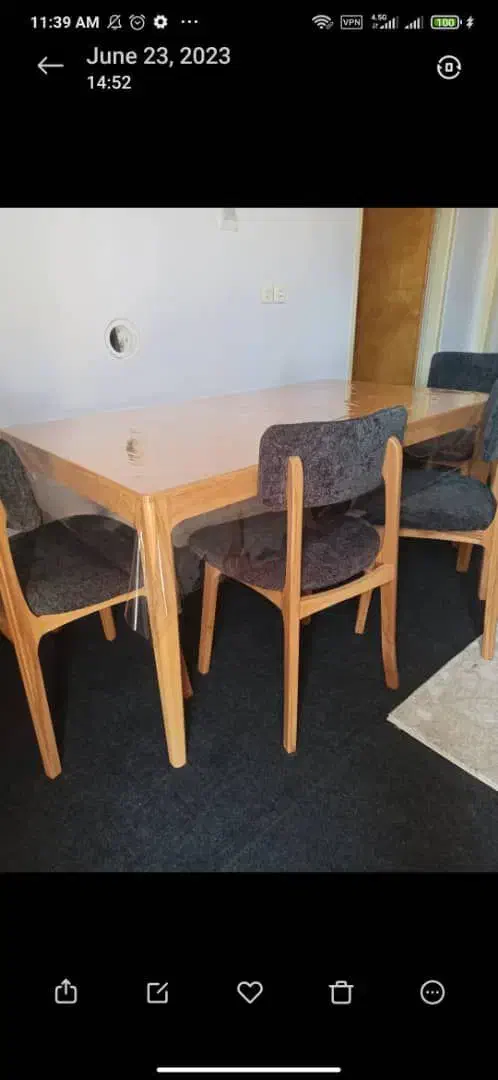 میز ناهار خوری و صندلی|میز و صندلی غذاخوری|شیراز, گود خزینه|دیوار