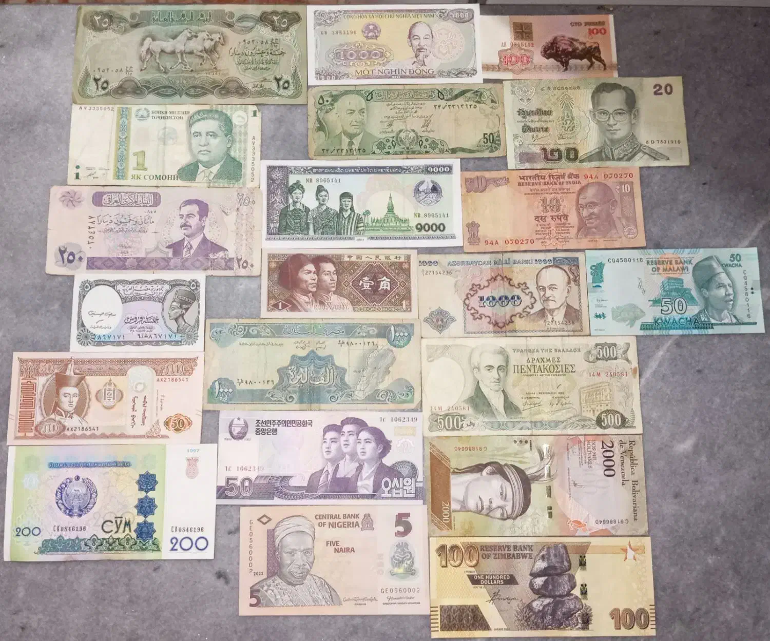 انواع اسکناس های کلکسیونی قدیم و جدید|کلکسیون سکه، تمبر، اسکناس|لامرد, |دیوار