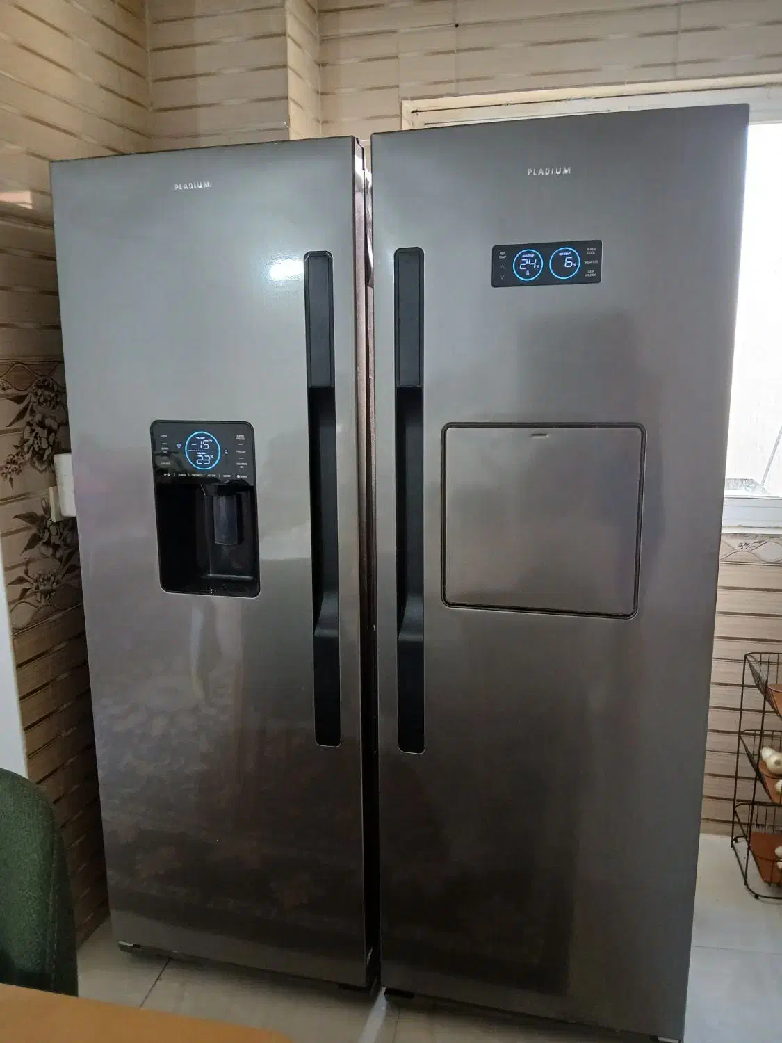 یخچال و فریزر دوقلو پلادیوم(الکترو استیل)طرح ساید|یخچال و فریزر|گرگان, |دیوار