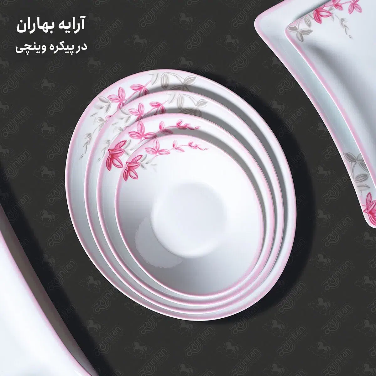 سرویس چینی زرین|ظروف سرو و پذیرایی|صدرا-فارس, فاز ۲|دیوار