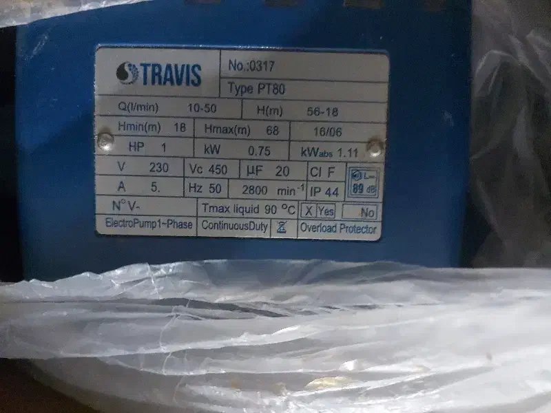 پمپ یک اسب تراویس|سایر لوازم برقی|مرودشت, بیست متری بیمارستان|دیوار