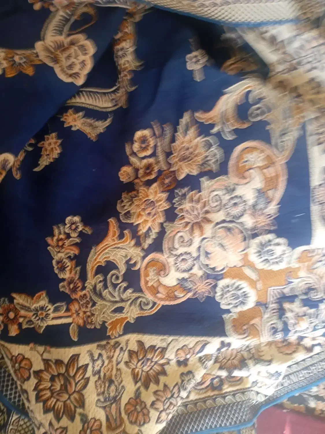 روفرشی  ۱۲متری سورمه ای مخمل|روفرشی|کرج, حیدرآباد|دیوار