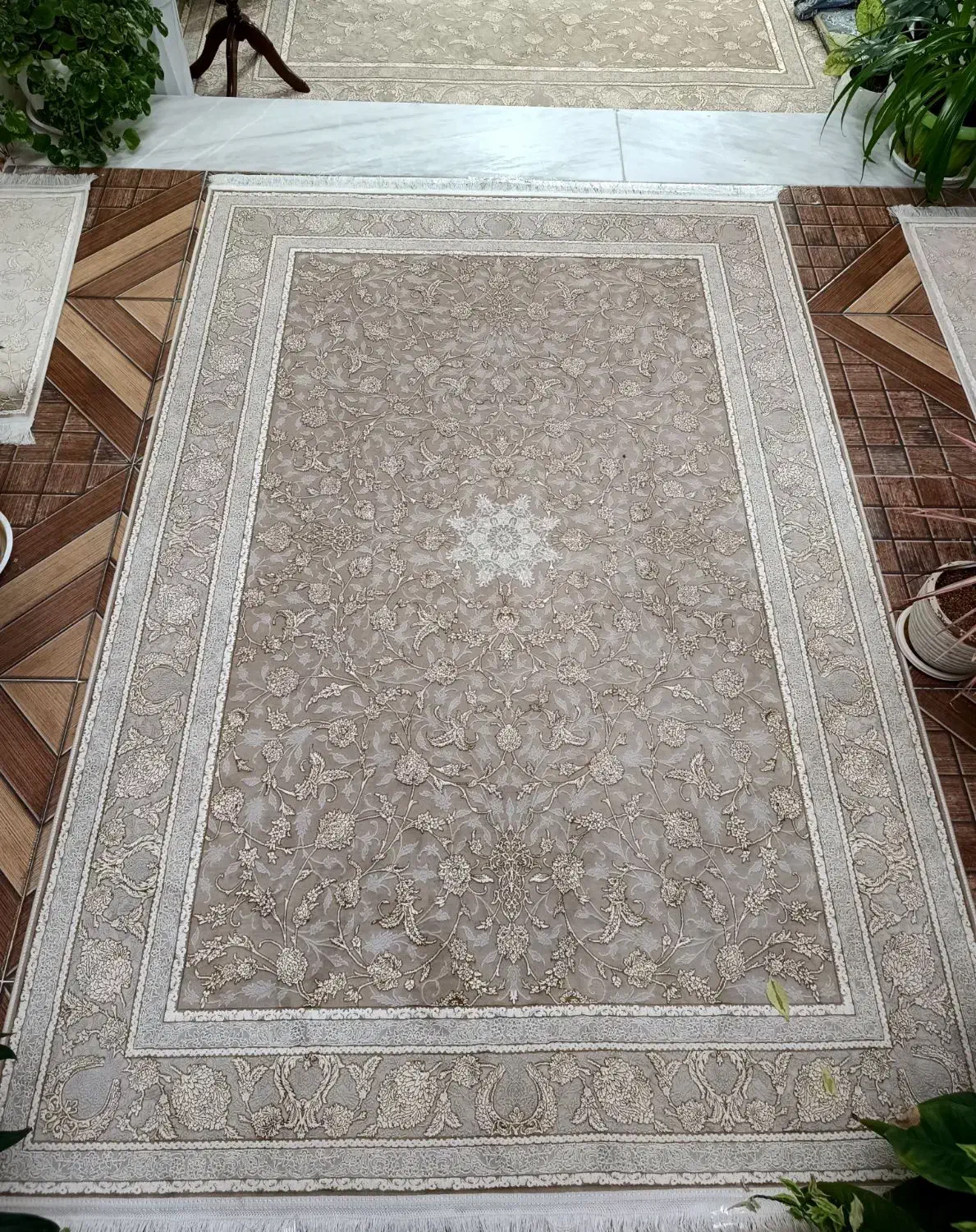 4عدد فرش دوازده متری سلطنتی 1200شانه|فرش|نهاوند, |دیوار