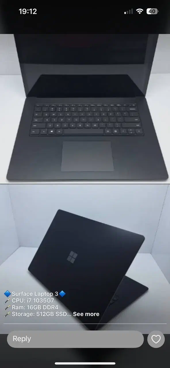 لب تاب سرفیس surface laptop 3  ci7|رایانه همراه|تهران, فردوسی|دیوار