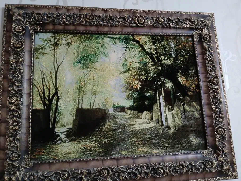 دوعددتابلوفرش دستباف|تابلو فرش|اصفهان, آزادگان|دیوار