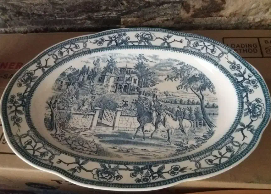 دیس قلم آبی بشقاب مجسمه دیوارکوب چینی ظرف کریستال|مجسمه، تندیس، ماکت|تهران, امانیه|دیوار