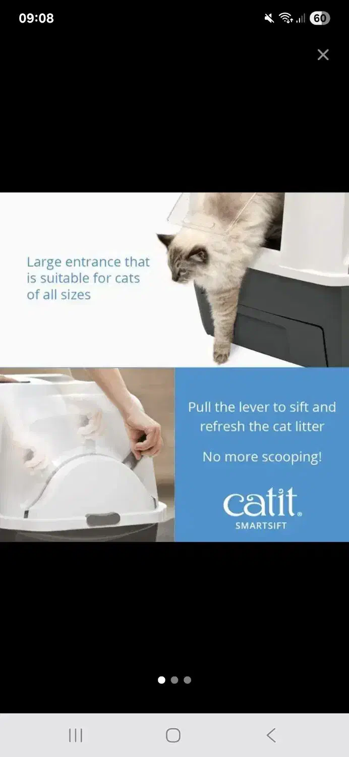 باکس خاک مسقف نیمه اتومات Catit|لوازم جانبی حیوانات|تهران, شهرآرا|دیوار