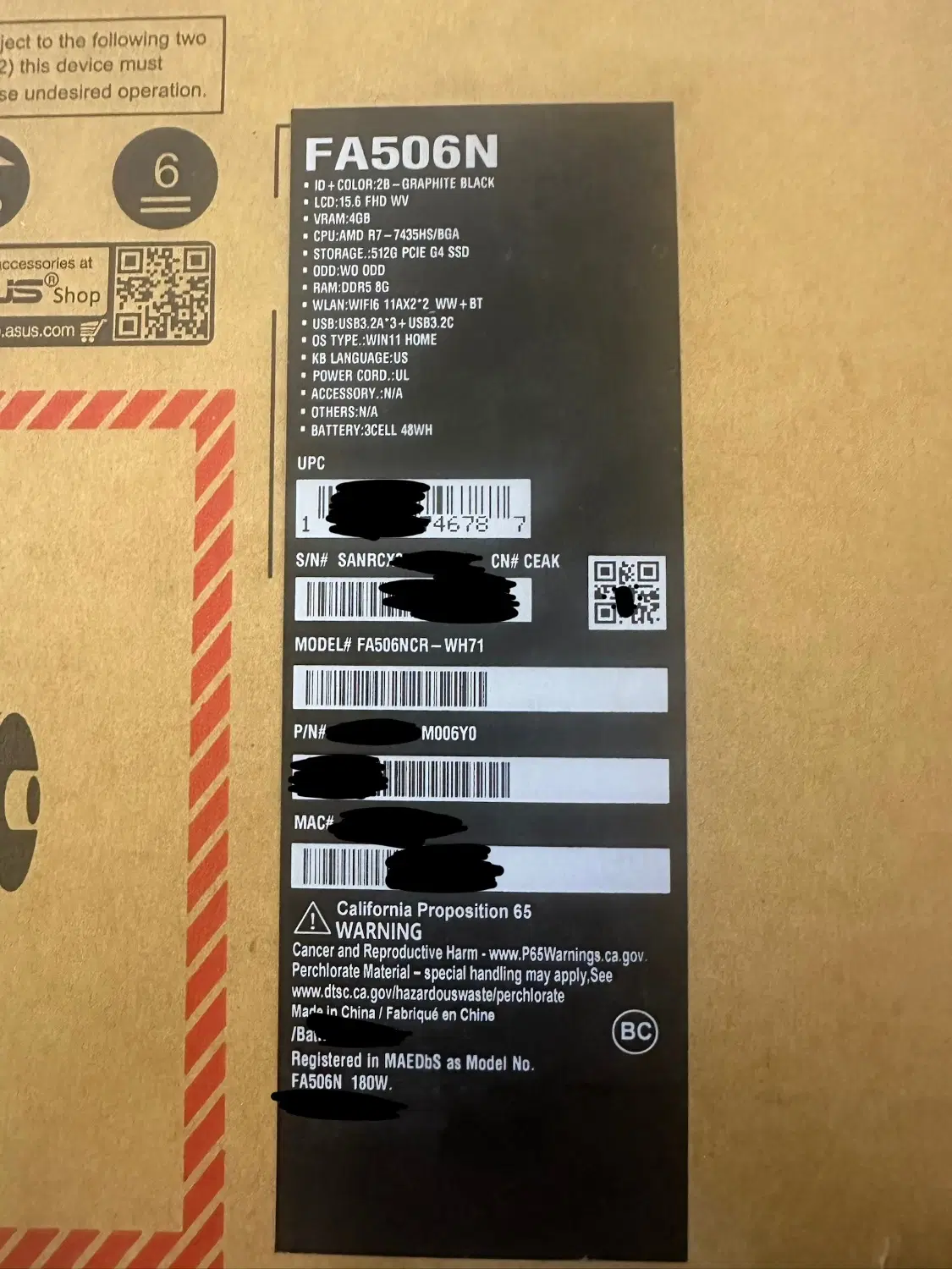 ASUS TUF FA506NCR|رایانه همراه|تهران, تهرانپارس غربی|دیوار